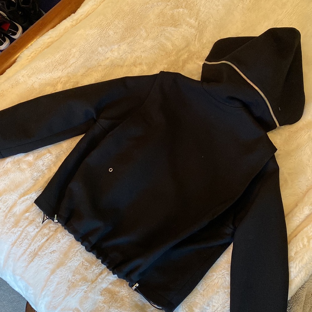 Paco Rabanne Wool Bomber Jacket with Removable Hood - Picture 6 of 6